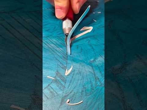 Wood carving process using a gouge tool