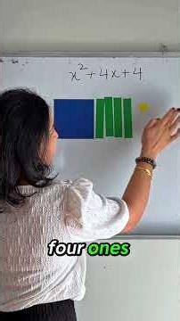 Algebra Tiles Explained | Factoring x² + 4x + 4 Visually #Shorts #algebratiles
