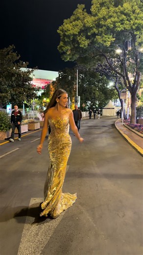 Casual midnight strolls in Cannes ✨ #fyp #cannesfilmfestival #redcarpet #gold