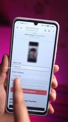 Struggling with Photo Captions? Here’s a Solution! #ai #smartphone #tech #tricks #reels #explore