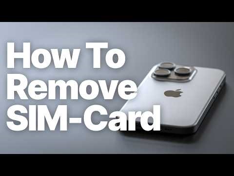How to Remove SIM Card on iPhone (Step-by-Step Guide)