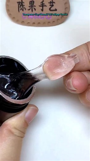 craftsimply | Transparent Clay Mermaid Tail Lollipop Tutorial ... #TransparentClay #MermaidClay #LollipopClay #CrystalClay #ClayDIY #cutecraft | Instagram