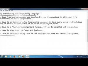 Selenium Tutorial 6: Introduction to Java