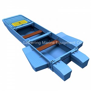 [Hot Item] Car-Mounted Foded Boat Water Leisure Plastic Fishing Boat 3-Piece Folding Boat