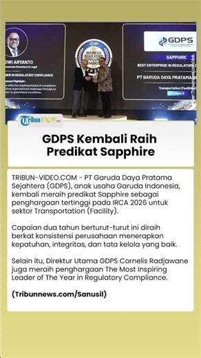 GDPS Cetak Prestasi Ganda di Indonesia Regulatory Compliance Awards