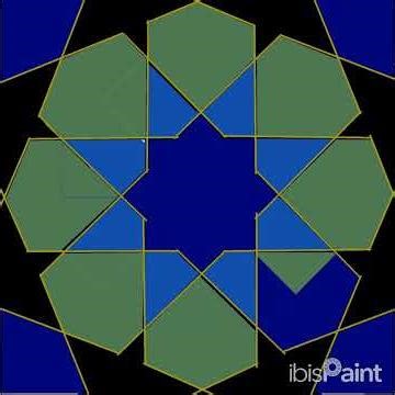 A Eight-fold rosette Islamic geometric pattern 🌟 #islamicgeometry #art #islamicart