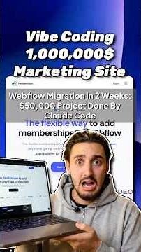 Webflow Migration in 2 Weeks $50,000 Project Done By Claude Code