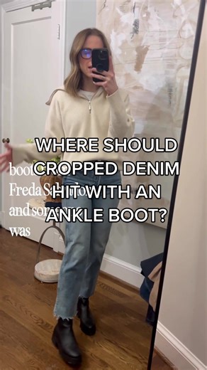 Styling Cropped Denim with Ankle Boots