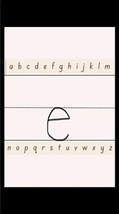 How do you write lowercase letter e? #alphabet #handwriting