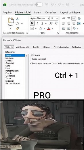 Como criar pontilhado automático no Excel entre texto e números