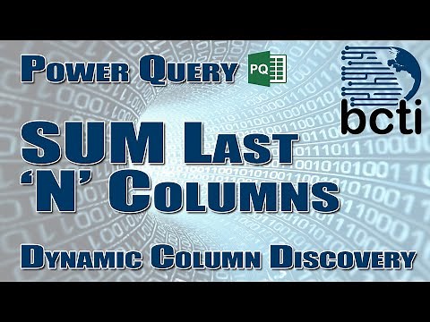 Power Query - Sum Last N Columns