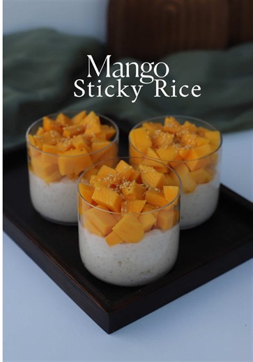 Mango Sticky Rice Rezept – Klebreis mit Kokossoße (für 2 Personen)