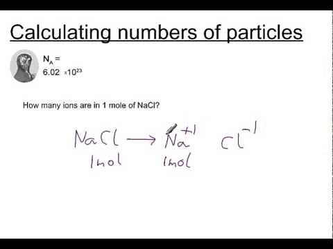 Calculating numbers of particles