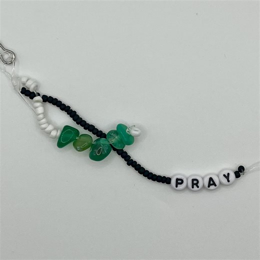 Beaded Keychain: Christian Faith Pray Charm, First Communion Confirmation Gift - Etsy