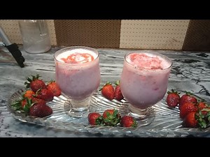 strawberry milkshake|| how to make strawberry milkshake with hand blender|| new recipe 2021