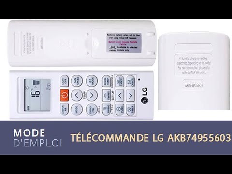 Mode d'emploi télécommande LG AKB74955603
