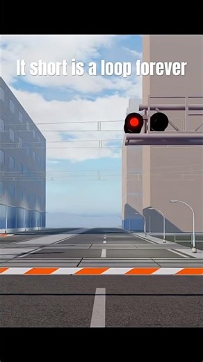 A diesel train going in a loop