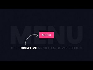 CSS3 Creative Menu Item Hover Effects | CSS Shiny