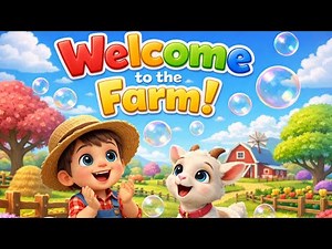 🐄 Farm Song for Kids | Bubbles Fun with Animals 🫧 Kids Songs