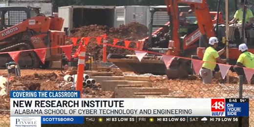 Construction starts on new research institute at Alabama School of Cyber Technology and Engineering