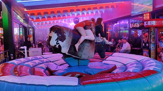 284K views · 1.5K reactions | Amazing fun night mechanical bull riding in Benidorm #bullrider #spain #trending #walking #foryou #trendingreel #bullriding ♉ | Adelina-Manaut | Facebook
