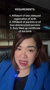 Here are some things you need to know about delayed registration of birth— | Usapang Legal ni Attorney MaiMai