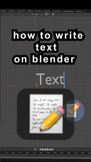 How to write text on blender | blender tips and tricks for beginners