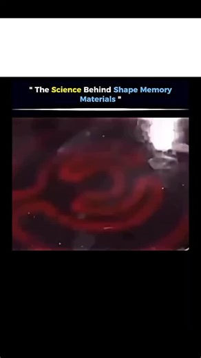 @scienceexplanation on Instagram: "**The Science Behind Shape Memory Materials** Shape memory materials are special substances that can return to their original shape after being deformed - all with the help of heat or stress. The most common type is **shape memory alloys** (like Nitinol), which “remember" their original form at a molecular level. When bent or twisted, they stay in that new shape until heated, at which point their internal structure realigns and snaps them back to their preset s