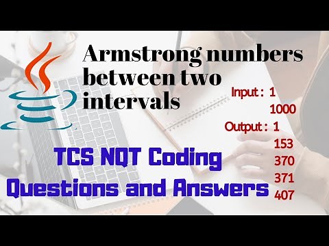 Armstrong numbers between two intervals | TCS NQT coding problem (Solved)