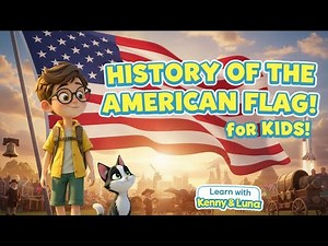 History of the American Flag 🇺🇸 | Fun Quiz for Kids | Learn with Kenny & Luna