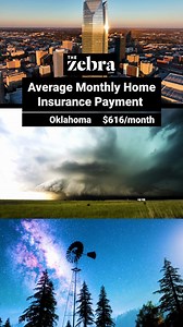 Oklahoma's average annual home insurance premiums are about $2,000 more than the next most expensive state. 😫 See where your state ranks for home insurance prices in our 2025 Home Insurance Trends report at the 🔗 in our bio. | The Zebra