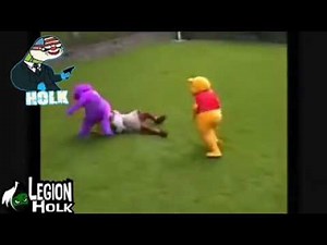 Barney vs Winnie Pooh vs Shrek