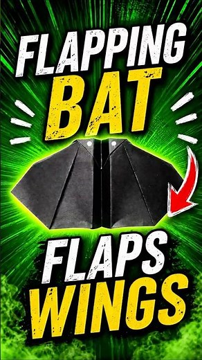 Origami Flapping Bat | How to make paper bat for Halloween | Origami Halloween