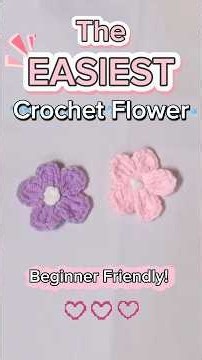 Easy Crochet Flower Tutorial for Beginners 🧶