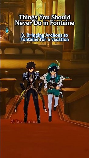 Things You Should Never Do in Fontaine Genshin Impact