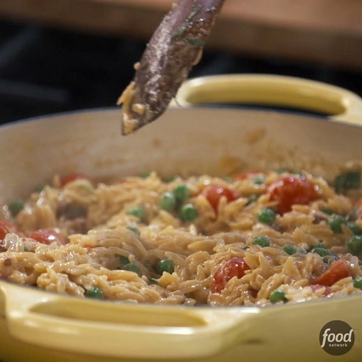 2M views · 14K shares | Prosciutto, peas and orzo, oh my! Try this easy recipe from Giada De Laurentiis. | Food Network | Facebook