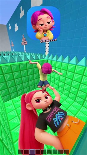 Kpop Demon Hunters Jump CHALLENGE in Minecraft!!! #minecraft #minecraftrealistic #kpopdemonhunters