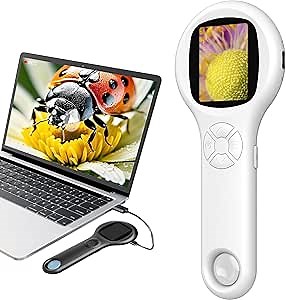 Amazon.com: T TAKMLY Mini Pocket Digital Microscope, Macro Fixed Focus Magnifying Glass, Portable Handheld USB Digital Microscope 500x Magnification, 4X Zoom : Toys & Games