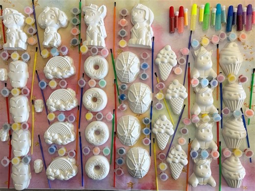 Handmade Plaster Painting Kit – Kids Party Favors, Non-toxic Paints - Etsy Australia