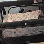 2 in 1 Portable Travel Crib for Toddler, Foldable Crib for Baby, Lightweight Playpen Collapsible Playard with Soft Mattress, Easy to Carry Baby Travel Bed for Outdoor, Indoor (Black)