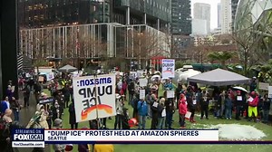 Seattle Amazon workers rally to cut company ties with ICE