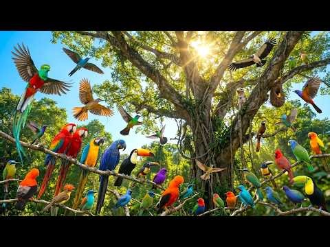 Colors Dancing In The Amazon: Relax With The Planet’s Most Vibrant Birds | 4K ULTRA HD