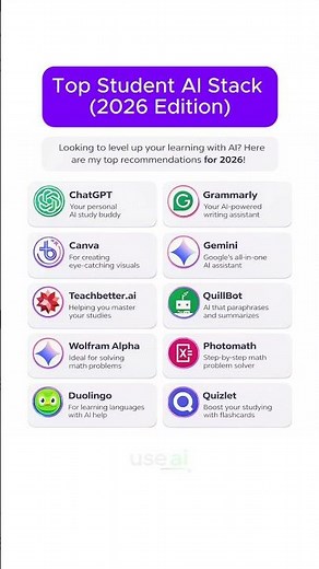 Top Student AI Stack 2026 Edition #ai #students