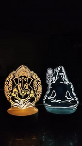 🕉️ Shiva & Ganesh 3D Light - Add Divine Glow to Your Space!🕉️ #decorhome #shiva #ganesh #lamp #giftideas | Dealsbie