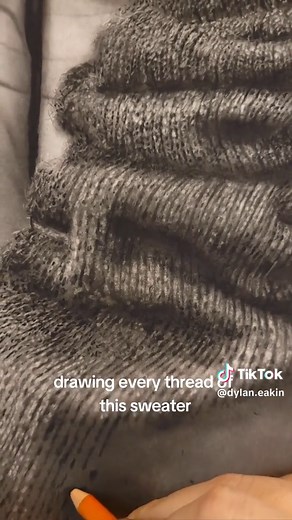 Hyperrealism Art: Dylan Eakin Original Jumper Drawing