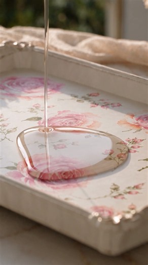 DIY Tray Makeover | Stencils designed by ‪@senya_wowart‬ 💗