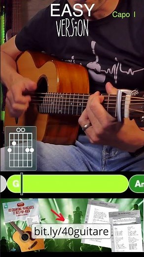 Guitar Play Along – Riche – Claudio Capeo | Easy Version (Short)