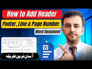 How to Add Header, Footer, Page Numbers & Line Numbers in MS Word | Easy Tutorial
