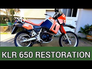 💥Kawasaki KLR 650 Restoration / Rebuild Part 1💥 (Bike flipping)