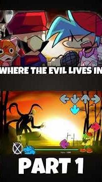 FNF - WHERE THE EVIL LIVES IN [PART 1|Eyes On Me] [THE ENHANCER UPDATE] (FNF MOD) #shorts